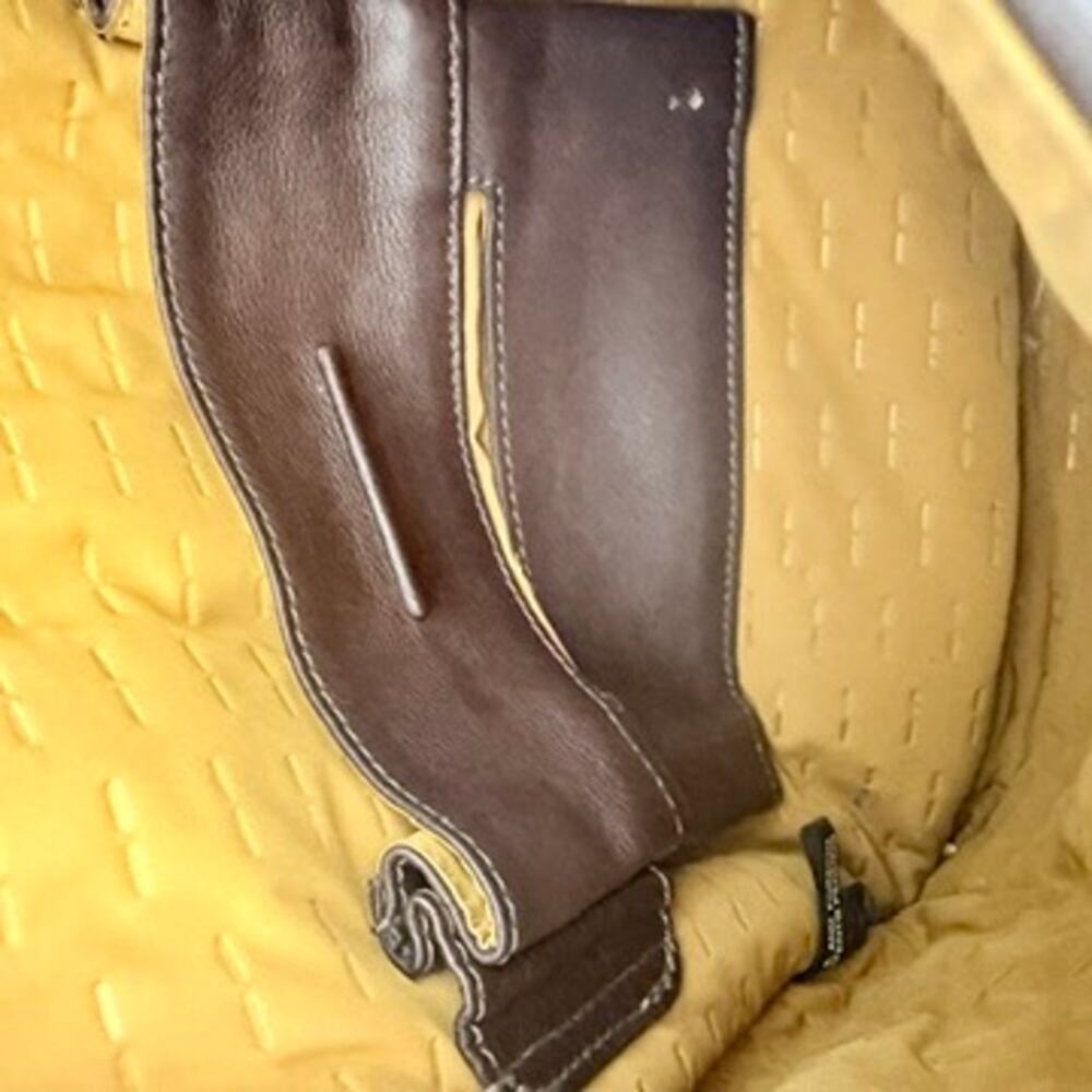 TUMI Leather Messenger Crossbody Bag Brown Adjustable Strap‎ Travel Work - Picture 12 of 13